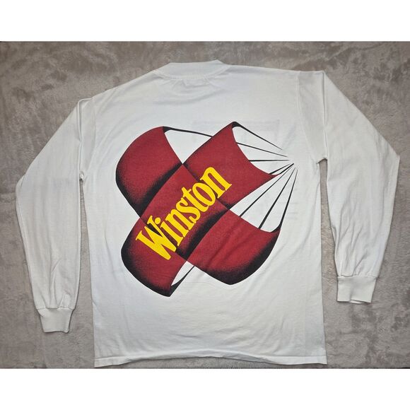 Vintage 1992 Winston Drag Racing Long Sleeve T-Shirt Men's XL Made In USA NHRA - Picture 2 of 10